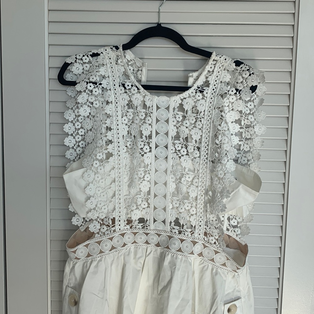 SELF PORTRAIT Lace Mini Dress-Size -10